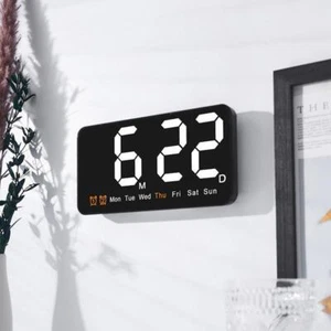 Simple Large Screen Hanging With Temperature Multi-purpose Alarm Clock - Picture 1 of 19