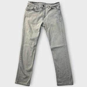 Levis 511 Distressed Gray Jeans Men 32x30 Grunge Straight Barn Chore Work Pants - Picture 1 of 20