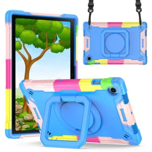 Strap Case For Samsung Galaxy Tab A8 10.5 2021 X200 X205 Kids Tablet Stand Cover - Picture 1 of 22
