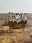 Vintage Painted Metal Pirate Treasure Chest Bank. E.J. Kahn Co. Chicago