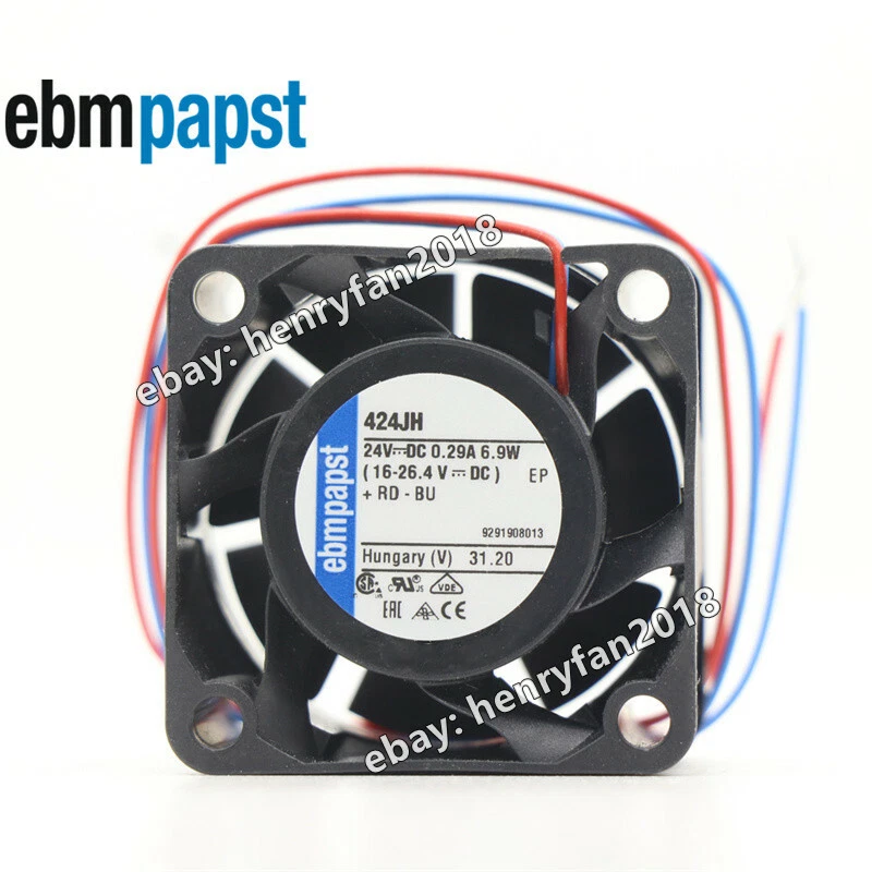 424JH DC 24v 6.9w Axial Fan Ebmpapst