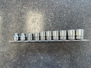 Used 10pc Snap-on 3/8" Drive SAE Socket Set (PS2018418) - Picture 1 of 3