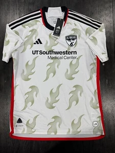 Nueva Camiseta Para Hombre Adidas FC Dallas Auténtica Fútbol Visitante Blanca Estilo HI1891 Talla L - Imagen 1 de 3