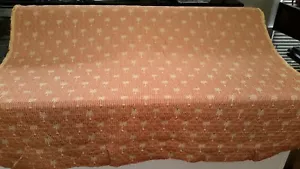 Waverly Cateby Palm crimson red cotton embroidered fabric 54" width 15yds BTY - Picture 1 of 11