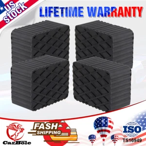 Set of 4 Solid Rubber Auto Lift Block Spacer Pad For Automobile Lifts 3"inch New - Picture 1 of 13