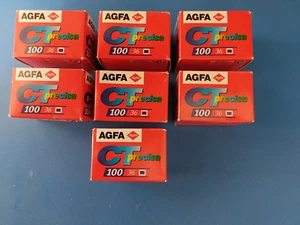 Agfa CT Precisa 100 Color Slide Film 36 Exp. 7 Boxed Rolls. New. Dated 02/2002 - Picture 1 of 5