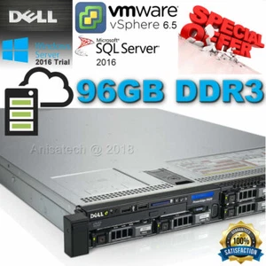 Dell PowerEdge R620 2x Xeon E5-2690 3.80GHz 16-CORE 96GB DDR3 H710 512GB SSD SK - Picture 1 of 6