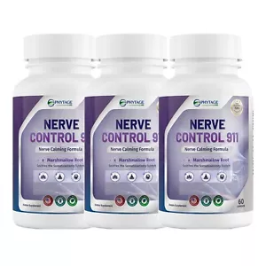 3x GENUINO Control Nervioso 911 Calmante Depresión Anti Ansiedad Relajación Estrés - Imagen 1 de 12