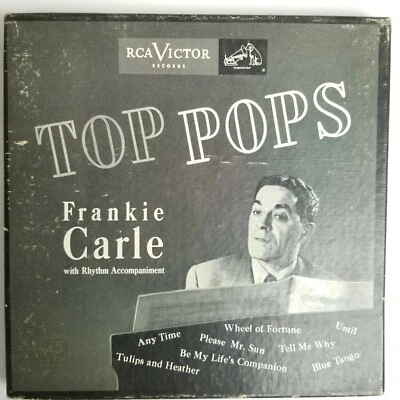 Frankie Carle Top Pops 45 RPM 4 Record Set RCA Victor WP 3024 Foto 1 de 4