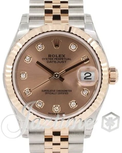 Rolex Ladies Datejust 31 Steel Gold Rose Diamond Fluted Jubilee 278271 NEW - Picture 1 of 1
