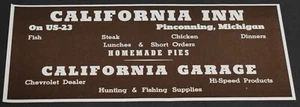 1947 Print Ad Michigan Pinconning California Inn Garage Homemade Pies Steak art - Picture 1 of 1