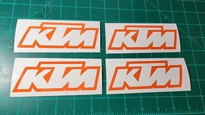 KTM Outline Decal Sticker Pick a Size and Color. TRACKED & INSURED - Picture 1 of 5