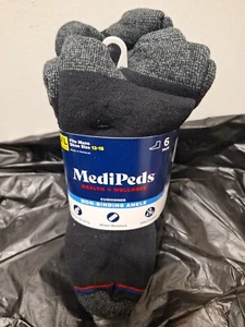 MEDIPEDS SALUD Y BIENESTAR CALCETINES TOBILLEROS SIN ATADURAS XL 6 PARES NEGROS - Imagen 1 de 1