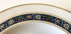 Piatto laterale vintage 1970 Pickard fine porcellana cinese grandeur pane e burro MCM - Foto 1 di 5