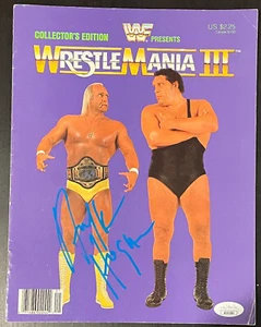 HULK HOGAN SIGNED 1987 WWF WRESTLEMANIA III 3 PROGRAM JSA COA PONTIAC SILVERDOME - Picture 1 of 2