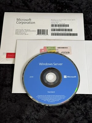 Windows Server 2019 Standard, Deutsch, OEM Vollversion, MwSt Rechnung - Bild 1 von 4