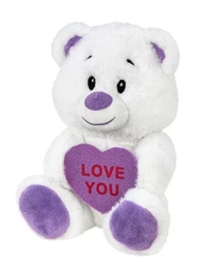 Peluche de oso corazón conversación del día de San Valentín American Greetings 7" nuevo con etiquetas - Imagen 1 de 1