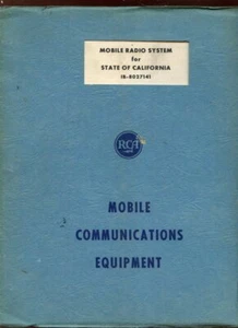 VINTAGE RCA MOBILE POLICE RADIO SYSTEM MANUALS CALIFORNIA CHiPS SUPER FLEETFONES - Picture 1 of 2