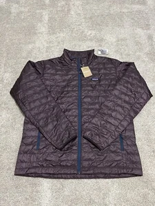 New Patagonia Nano Puff Jacket Obsidian Plum Full Zip Insulated Primaloft Mens - Picture 1 of 6