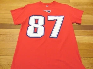 MAJESTIC NFL NEW ENGLAND PATRIOTS ROB GRONKOWSKI JERSEY T-SHIRT SIZE M - Picture 1 of 2