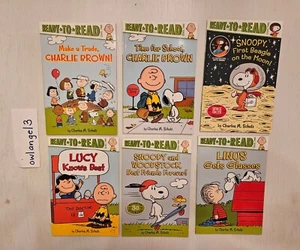 5 Charlie Brown Snoopy Peanuts Ready-to-Read Level Two Book Lot Learn to Read - Picture 1 of 5