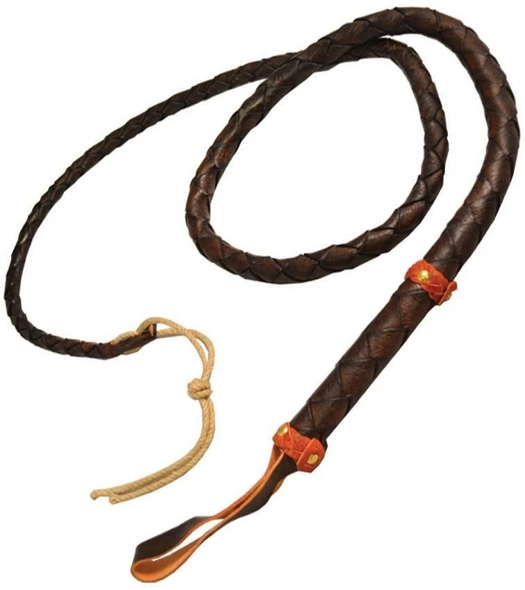 DENIX Medium Top Grain Bullwhip Black and Brown Spanish Leather Construction