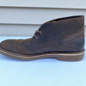 Clarks Bushacre 2 Chukka Desert Boots Brown Leather Men’s Size 13 M Shoes 15522 - Picture 1 of 9