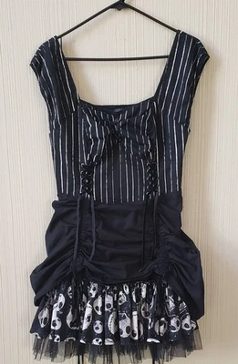 Vestido Steampunk Pesadilla Antes de Navidad Junior M Tul 31" Busto - En muy buena condición Foto 1 de 4