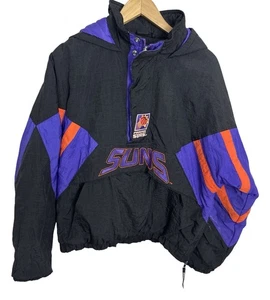 Giacca con cappuccio vintage anni 90 Phoenix Suns Youth Starter Puffer taglia XL - Foto 1 di 7