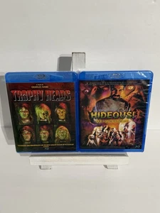 Hideous & TROPHY HEADS Blu-Ray Full Moon Charles Band Linnea Quigley Bluray Lot - Picture 1 of 3