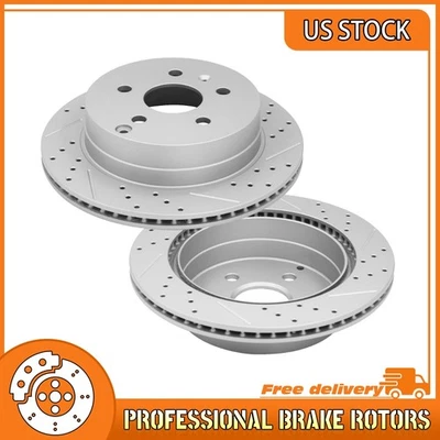 Задние перфорированные тормозные диски для 2010 2011 2012-2017 Chevrolet Equinox GMC Terrain - Изображение 1 из 4