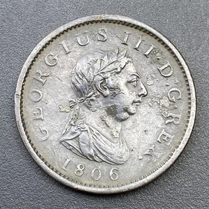 George III 1806 Copper Penny Britannia Coin / #B10 - Picture 1 of 2