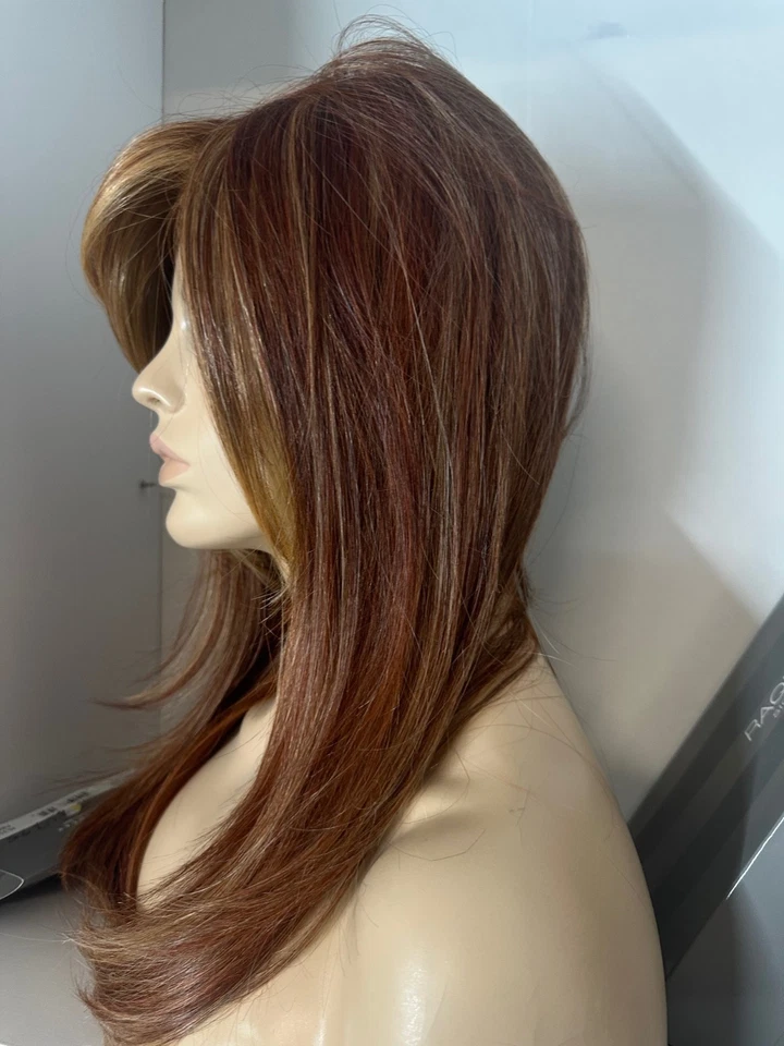 Pelucas de niña Vegas encaje frontal mono atado a mano LA PELUCA HIPNOTIZADO ROJO ESCARCHA Foto 1 de 4