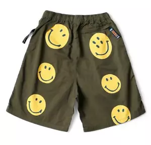 KAPITAL smily shorts rain smile brand new Japan khaki yellow - Picture 1 of 12
