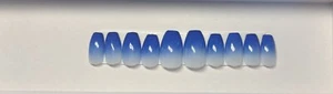 Blue and Milky White Ombré Press On Nails - Picture 1 of 1
