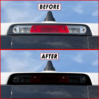 FOR 19-25 Dodge Ram 1500 Third Brake Light SMOKE Precut Vinyl Tint Overlay - Image 1 of 4