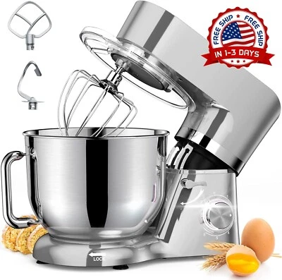 Mezcladora De Harina Para Hacer Pan 7.5QT Batidora Eléctrica De 6+1 Velocidades - Image 1 of 4