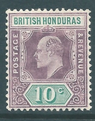 HONDURAS BRITÁNICAS 1907 como nuevo Eduardo VI 10c SG87 Foto 1 de 2