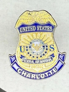 United States Federal Air Marshal Charlotte North Carolina Field Office Pin - Picture 1 of 2