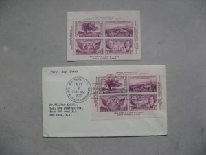 USA, cover FDC 1936, S/S phil expo Tipex, + S/S hinged - Picture 1 of 2
