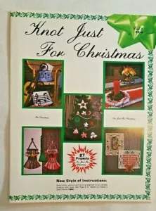Macrame KNOT JUST FOR CHRISTMAS Vol 2 Basket Bell Ornament Qwik-Knot - Picture 1 of 12
