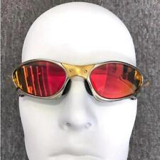 X Metall Juliet Cyclops Sonnenbrille UV 400 Rubin polarisiertes Glas Titan Brille