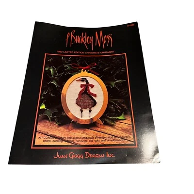 P Buckley Moss Cross Stitch 1992 Limited Edition Goose Christmas Ornament Chart - Image 1 of 3