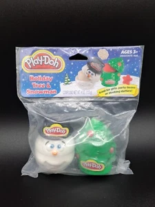 2007 Play-Doh Holiday Tree & Snowman Modeling Clay Set Sealed New - Picture 1 of 7