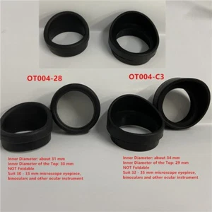 2PCS Rubber Binoculars Eye Cups Eye Guard Eye Shield for Microscope Telescope - Picture 1 of 18