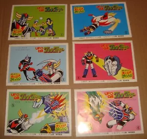 UFO ROBOT GRENDIZER STICKERS SERIE COMPLETA BANSO 1976 GOLDRAKE - Imagen 1 de 2