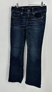 American Eagle Damengröße 0 27 x 28 Original Boot Stretch dunkle Waschung Jeans Denim - Bild 1 von 7