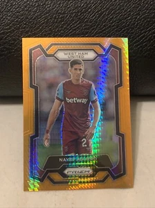 2023-24 PANINI PRIZM PREMIER LEAGUE SOCCER NAYEF AGUERD #218 ORANGE HYPER PRIZM - Picture 1 of 2