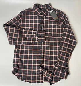 Todd Snyder Men's Charcoal Plaid Flannel Size Small Retails for $178 - Picture 1 of 5