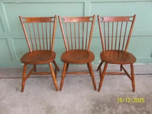 ONE! HTF Vintage Tell City Maple Chair Pattern 8000 Andover Finish - 3 AVAILABLE - Picture 1 of 21